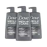 Dove Men+Care Shampoo For Healthy-Looking Hair Charcoal + Clay Naturally Derived Plant Based...