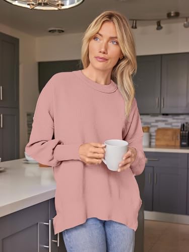 Image of EFAN Womens Oversized Sweaters Batwing Sleeve 2026 Fall Fashion Outfits | Trendy Chunky Knit Pullover, Slouchy Fit Clothes, Cozy Layering Essentials, Cute Winter Clothing, Comfy Casual Daily Wear