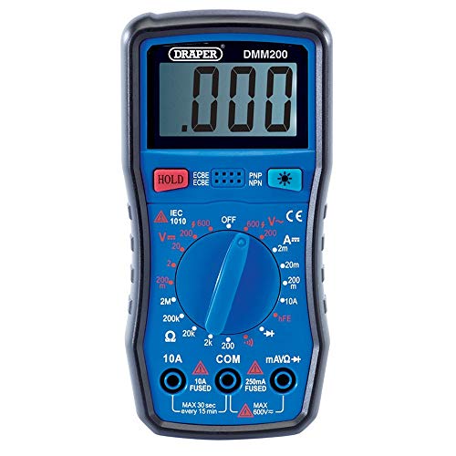 Draper Digital Multimeter | Voltage Tester | LCD Screen Current Meter | Multi Use Testing Tool | 41817