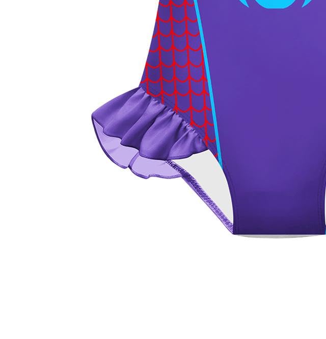 Image of Girls Rash Guard Bathing Suits Kids Swimsuits Long Sleeve Swimwear 3-8 Years