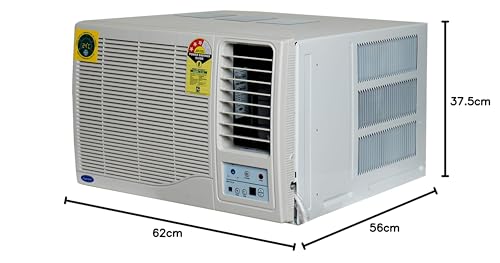Image of Carrier 1Ton 3 Star Window Fixed Speed AC(Copper, Dust Filter & Turbo Mode, 2024 Model, Estrella Ex,CAW12EC3R34F0,White)