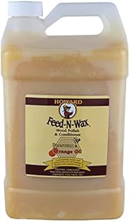 Howard FW0016 Feed N Wax, Wood Polish & Conditioner, Orange OIl, Beeswax 473ml (16oz)