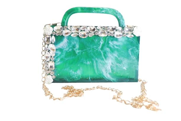 tz handicraft resin clutch with handle with pocket looks for womens party war clutch and marble looksks Resin clutch bag-picture-45