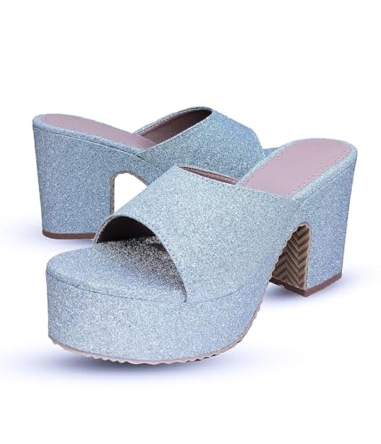 Image of Digni Sandal for Womens Chunky Heel Pump Sandals Party Wedding Strappy Sandals.