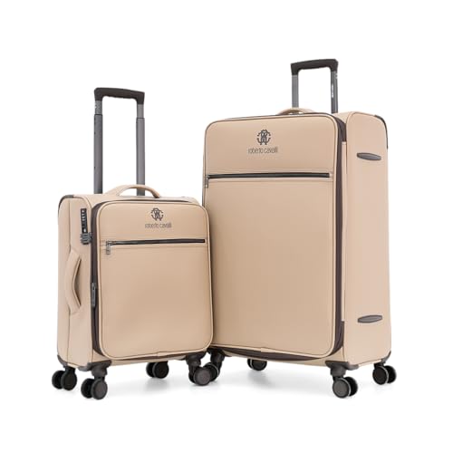 roberto cavalli Double Spinner Luggage with Universal Combination Lock for All Taste Privacy. L 28-S 20 Khaki JSV01Q/01P/01O