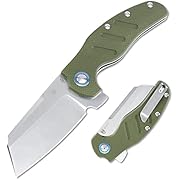 Kizer Knives Sheepdog XL C01C Knife with Clip G10 Handles Material EDC Folding Knife V5488 (Green)