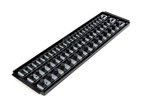 TEKTON 1/4, 3/8, 1/2 Inch Drive Socket Rails & 18 Inch Tray (Gray) | OST77358
