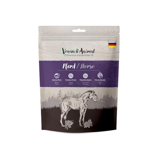 Venandi Animal – Alimento seco Premium para Gatos - Caballo, 1er Pack (1 x 0,3kg)