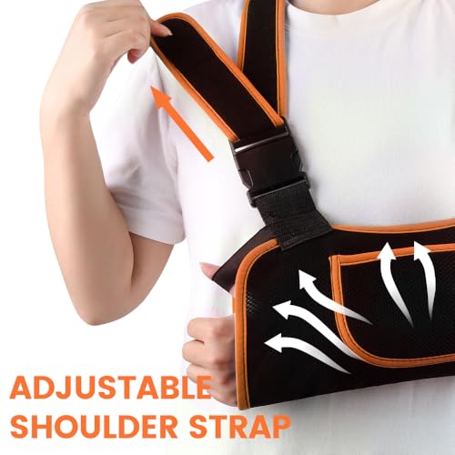 Image of Arm Sling Shoulder Immobilizer for Men & Women, Rotator Cuff Support Brace