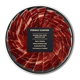 Iberico Acorn-Fed Ham - Sliced Jamon Pata Negra, 3 oz | Premium Spanish Dry-Cured Ham, Gourmet Charcuterie, 100% Bellota, Rich Flavor, Imported Iberian Delicacy (One Pack, 1, Count)
