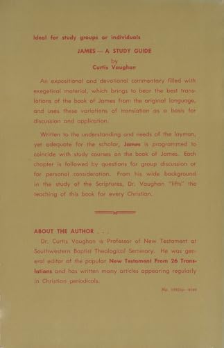 James: Bible Study Commentary 0310335531 Book Cover