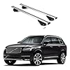 ERKUL Roof Rack Cross Bars for Volvo XC90 2016-2025 | Aluminum Crossbars with Anti Theft Lock for Rooftop | Compatible with Flush Rails - Silver
