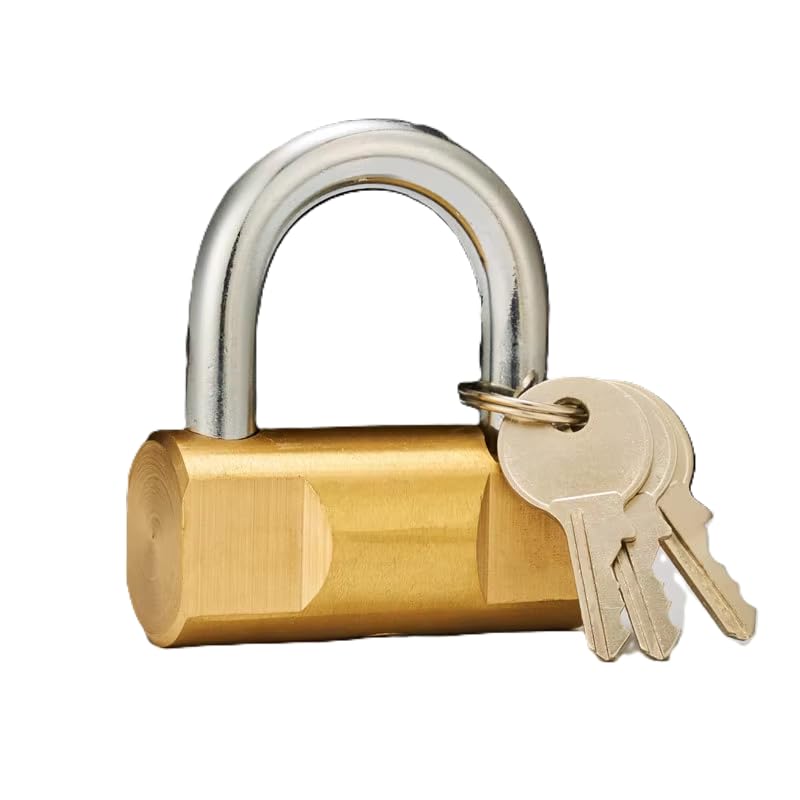 QUIRA 40mm Brass Padlock with 3 Keys – Heavy Duty Solid Brass Lock for Door, Gate, Locker, Cabinet, Travel & Luggage Security-picture-16