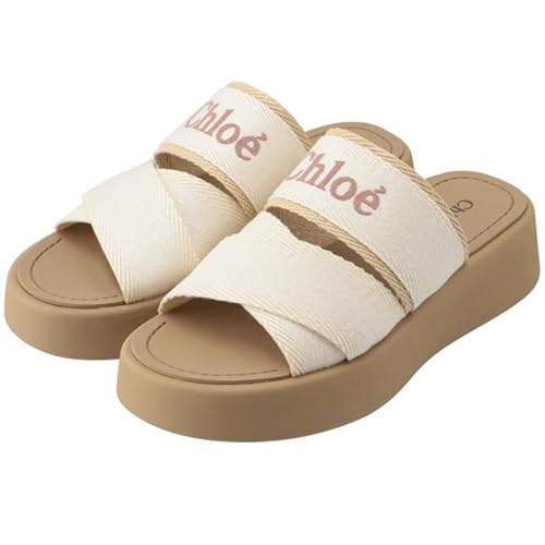 [クロエ] サンダル MILA 厚底 ミュール ロゴ スライドサンダル 4cmヒール チャンキーソール サンダル CHC24S00Q HL 95A [並行輸入品]