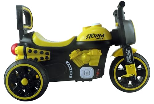 Image of Joyride Storm 250 Bike Pedal Tricycles for Kids 1 to 3 Years| Kids Cycle with Musical Horn, Lights, EVA Wheels | Baby Cycle |Fun Outdoor Trike for Kids for 2 Years |4 Colors (Yellow)