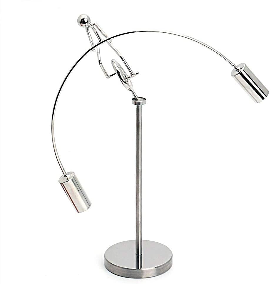 - Kidultz Newton's Cradle Kinetic Art Balancing Toy Man Perpetual Motion Machine Unicycle Weightlifter Metal Physics Pole Balancing Decompressive Science Psychology Stress Relief Toys Adults Gyroscope