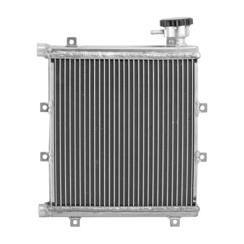 Zarklenu 3 Row Aluminum Water to Air Heat Exchanger Cooler Radiator with CNC Machined Cap, 300mm x 300mm x 52mm High Performance Universal Intercooler System