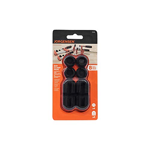 Image of Pony Jorgensen Adjustable Clamp Jorgensen 7437 Work Protecting Bar Clamp Pads, Black (Pack of 12)