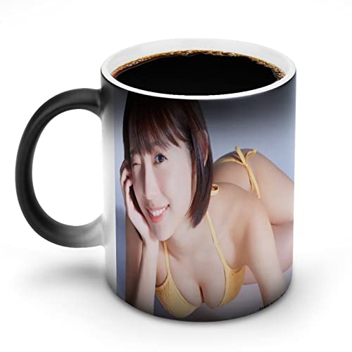 【温度で色が変わる不思議なマグ】マグカップ マジック祝いギフト 贈り物 結婚祝い 入学 入社 エイプリルフール 母の日 卒業式 プレゼント コーヒー お茶 退職祝い 色が変わる 不思議な マジック (330ml,水湊 みお)