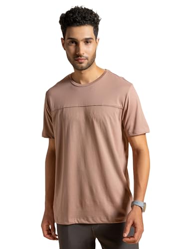 Image of DAMENSCH Men's Solid Regular Fit T-Shirt