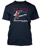 BathroomWall Little Feat Inspired Dixie Chicken, Men's T-Shirt, X Large, Navy Blue