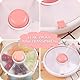 GIDWRIY Snack Box Kinder Spinner,Rotierende Snackbox Aus Kunststoff,Snackteller Mit Deckel,Snackbox Rund Zum Drehen,Dreh Brotdose Mit Knopf,Snack Organizer Box,Snackplatter,Obstteller Mit Fächern