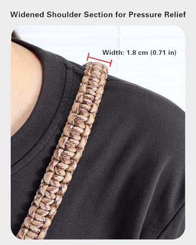Image of Hand-Braided Paracord Strap & Mini Bag Organizer Set for Longchamp Mini No-Punch Conversion Kit, Includes Handwoven Adjustable Strap & Felt Inner Liner Tan & Beige