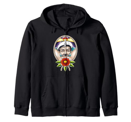 Sailor Barber, Moustache Drôle Moustache Moustache Sweat à Capuche