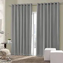 Cortina Blackout Sala/Quarto em Tecido 200 x180 Cinza | Admirare