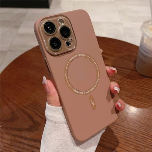 Coque rigide mate magnétique iPhone 14 Pro anti-chute et sans fil