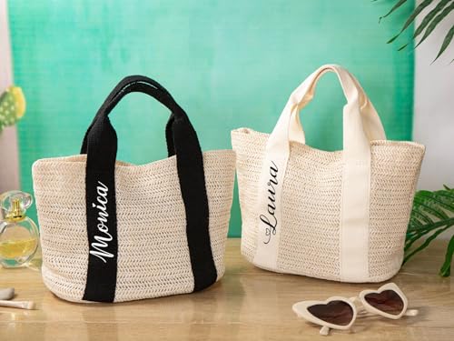 Bolso de playa personalizado con nombre miniatura 2
