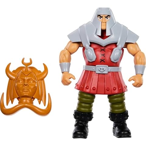 Masters of the Universe Origins Action Figure Cartoon Collection Ram Man, 5.5-inch 1980s Motu TV Human Battering Ram, Detailed Design & Accessory Cover