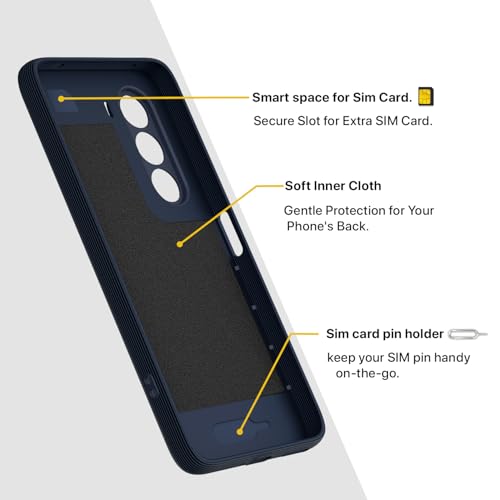 Image of Pikkme Back Cover for OnePlus Nord CE 6 Lite 5G Camera Protection 3D Hexa Cube Design Silicone Protective Bumper Case (Blue)