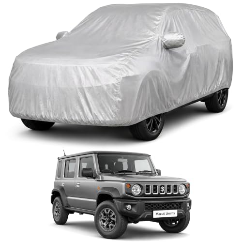 Image of Autofact Car Body Cover Compatible with Jimmy | Custom Fit Car Cover | 100% Water-Resistant| Triple-Stitched Lightweight Fabric | Dustproof | Indoor & Outdoor Use | Elastic Bottom
