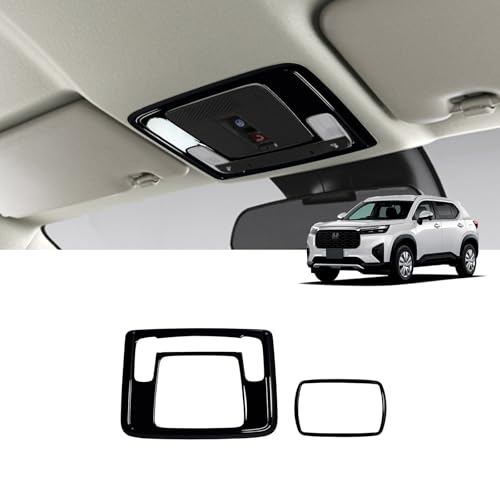 【GIKAKU】For ホンダ 新型WR-V DG5系 X/Z/Z+ アクセサリー 内装パーツ ルームランプパネル ダウンライトガーニッシュ インテリアパネル 保護パーツ 傷防止 車種専用設計（ピアノブラック）