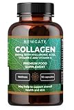 Newgate Labs Collagen 350mg with Hyaluronic Acid, Vitamin C & Vitamin E - Advanced Nutritional Supplement - 90 High Strength Capsules - Health Wellness Support - GMO Free - Halal - Made in The UK