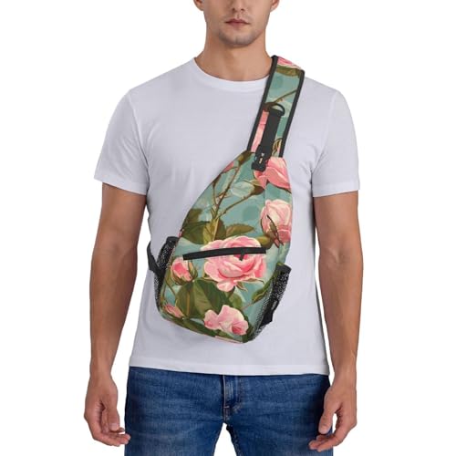 Bolso Bandolera Estampado Rosa para Mujer y Hombre miniatura 7