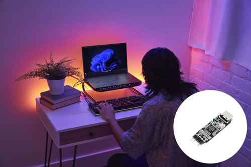 Image of RGB Strip Controller WP-DLC01 Support Dynamic Lighting on Windows 11, PC Case, Gaming Room, Laptop