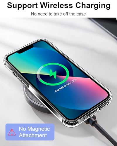Image of HOOMIL Clear Case for iPhone 13, Anti-Yellowing