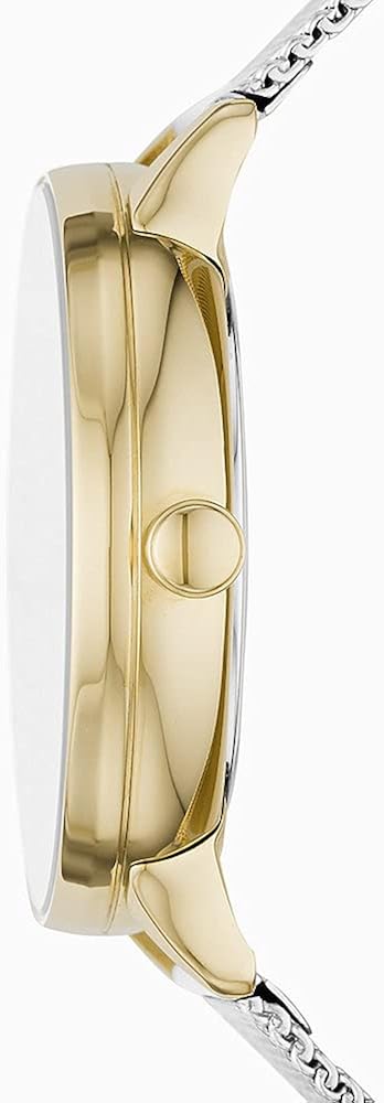 Skagen Watch for Women Riis Three Hand Movement, 36 mm Gold Stainless Steel Case with a Stainless Steel Mesh Strap, SKW2912 - Image 5