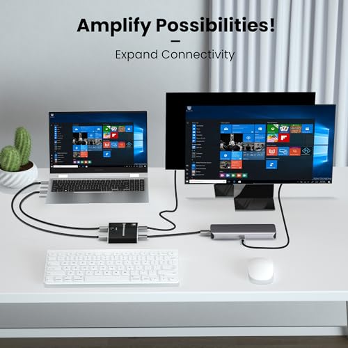 Hdteka 6167A Usb C Switcher With 3 Usb4 Cable(3.3Ft) 2 In 1 Out/ 1 In 2 Out, Usb C Switch For 2 Laptops Share 1 Device Support 8K@60Hz/ 4K@120Hz Video thumb #3