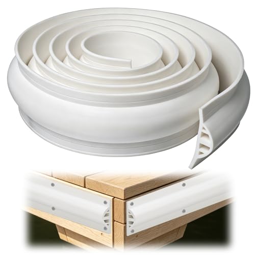 Dock Bumpers Boat Dock Bumpers for Edging/Piling 10 Feet Dock Fender Guard for Edge/Piling/Post/Pole Marine D-Profile Dock Edging Coil for Boat&Dock Protection Commercial Grade Includes Screws White