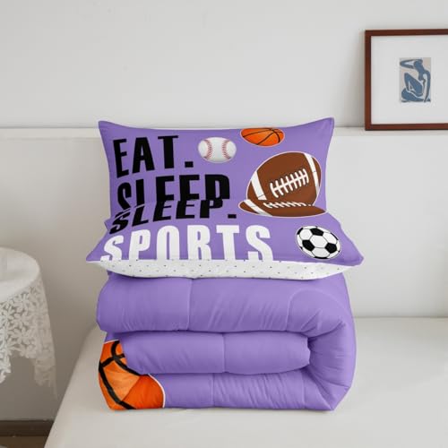 Image of Feelyou Sports Comforter Set Queen Size for Kids Boys Girls