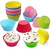Kit 20Formas de Silicone para Cupcake, Bolinho, Muffin, Forno e Air Fryer, Resistente a Temperatura, Forminhas Premium, Livre de BPA，Práticas e Seguras