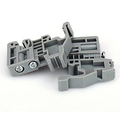 50pcs E/UK Din Rail Universal Terminal Blocks Ending/end E-UK Plastic Wiring Terminals End Stop for UK and SAK