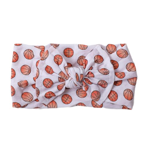Baby Basketball Headband Turban Babies Basketball Bowknot Baby Basketballs Hair Band Bow BTB12 (A2, Free Size)3