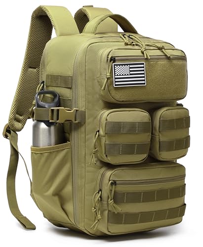 Image of Wotony Tactical Backpack for Men, 25L /35L /45L EDC Backpack with Laptop Compartment, MOLLE System, Water-Resistant 900D Fabric, Multi-Pocket Travel Backpack for Hiking, Camping, Gym and Daily Use