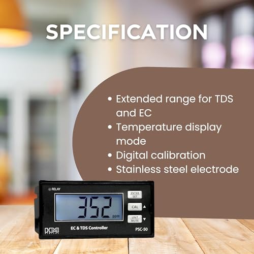 Image of HM DIGITAL PSC-50 Single Line TDS /EC Mini Controller With One Year Warranty Digital TDS Meter
