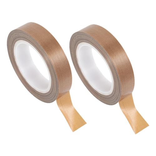 TIDTALEO 2 Rollos Cinta De Alta Temperatura Cinta De Máquina De Sellado Al Vacío Cinta De Sellado Cinta Para Sellador Al Vacío Cintas Aislantes Cinta Selladora De Repuesto Cinta De Ptfe