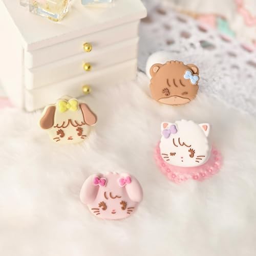 Image of GeekShare 4PCS Switch Thumb Grip Caps,Kawaii Thumbstick Caps,Soft Silicone Joystick Cover Compatible with Switch /OLED /Lite - Mikko Sweet Thoughts